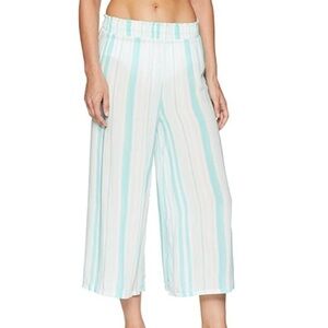 Eberjey swim painted stripe pants in glacier NWT
